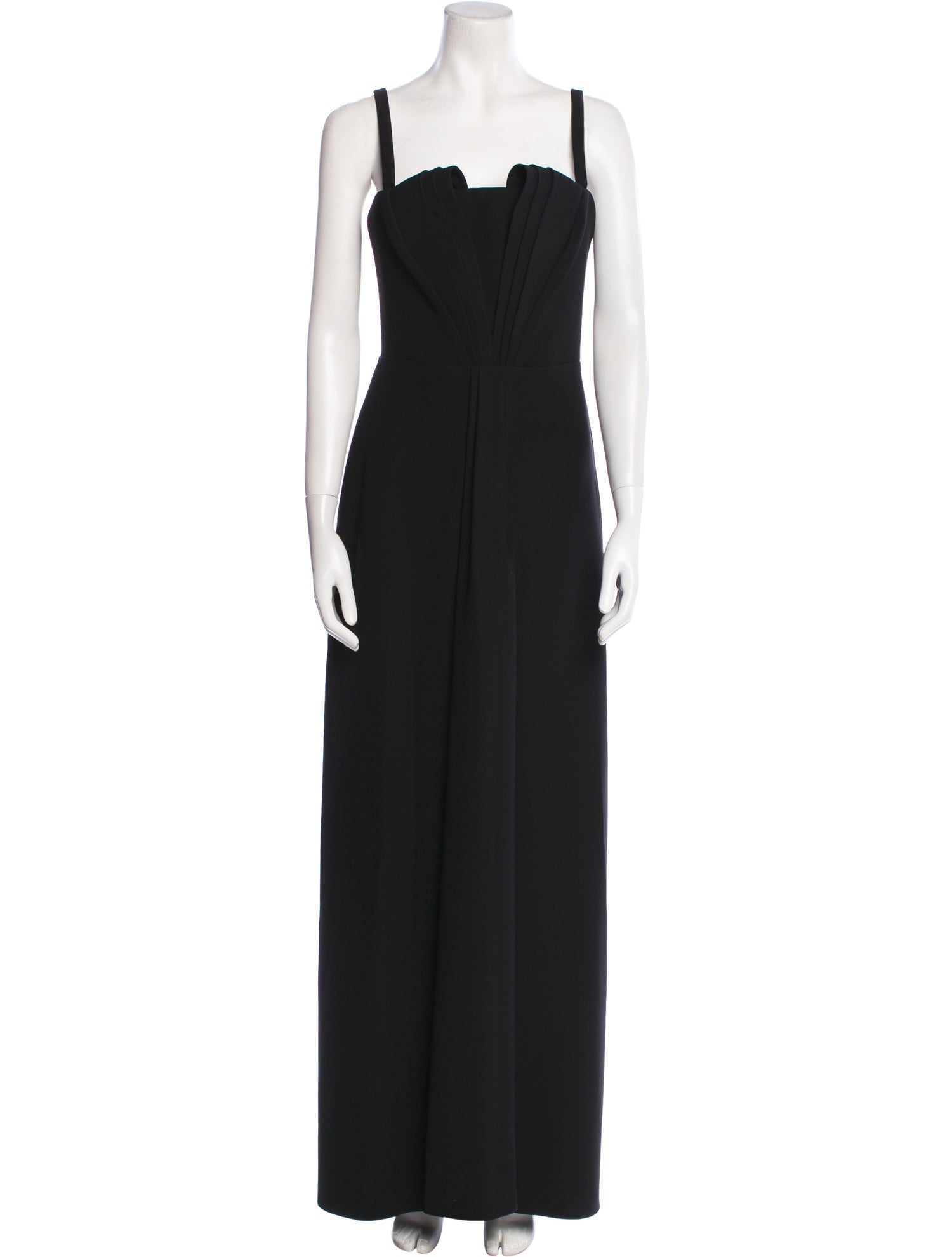 Emporio Armani Square Neckline Long Dress